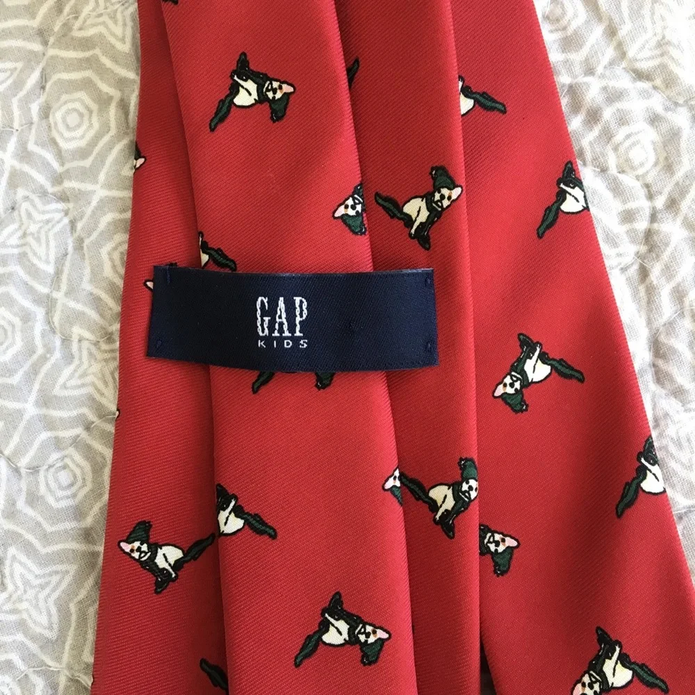 GAP kids French Bulldog tie
